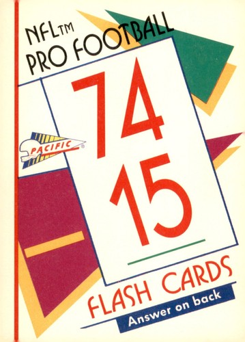 S2R7: 1991 Pacific Trading Cards Football Flash Cards 1-110 (pick a card) - Picture 156 of 218