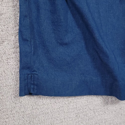 Alfred Dunner Pull On High Rise Capri Jeans Women's 8 Blue Wide Leg Pockets - Picture 5 of 11