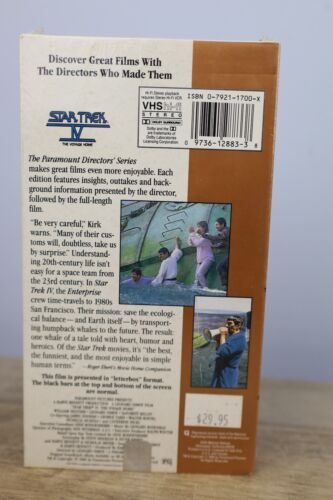 Star Trek IV: The Voyage Home (VHS, 1990) - Paramount Home Video Watermark - Foto 8 di 9