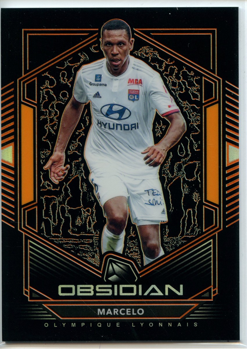 2019-20 Panini Obsidian Soccer ORANGE #4 Marcelo - Olympique