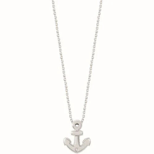 Bliss gioielli collana ancora e diamante oro bianco 9kt 20104357 - Imagen 1 de 1