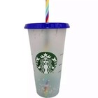 Starbucks 2020 Summer Confetti Speckled Color Changing Cold Cup 24oz