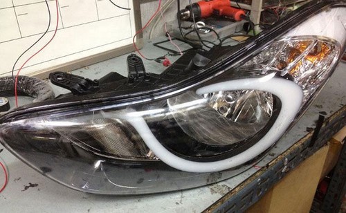 (Fits: Hyundai 2011-2013 AvanteMD Elantra) Daylight LED eyeline modules - Bild 3 von 7