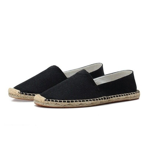 Mocasines de lona para hombre Tenis sin cordones Moda Transpirables Informales Zapatos Talla: 6-13 - Imagen 27 de 40