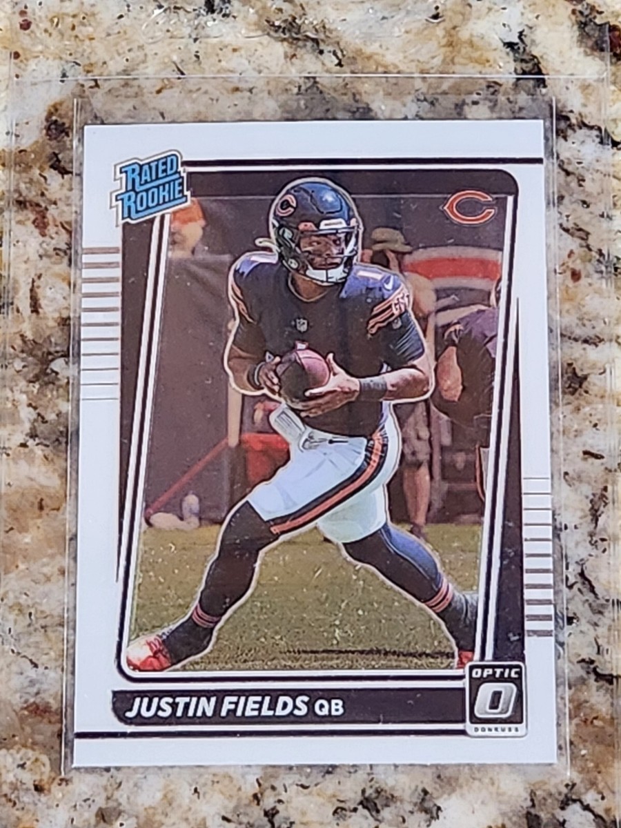 Justin Fields rated rookie サイン NFL カード NFL 2021 Donruss Optic Justin Fields #204 (Rated Rookie