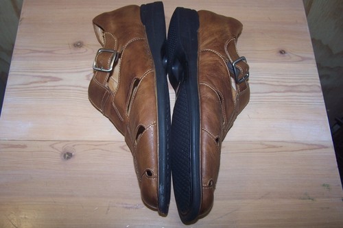Johnston & Murphy Men 12 M Shuler Fisherman Sandals Brown Tan Leather 20 7234 - Picture 6 of 8