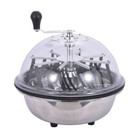 16 Inch Manual Twisted Spin Bowl Leaf Trimmer Stainless Steel Leaf Trimmer