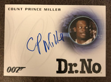 James Bond Classics 2016 Count Prince Miller Autograph Card A268