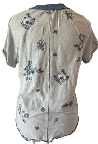 Neu mit Etikett! Free People Love Letter Baby T-Shirt blau Herzen Größe M 78 $ - Bild 10 von 14