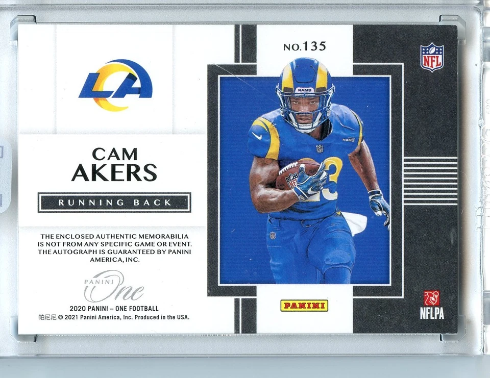 Panini One Cam Akers /99 Rookie - Image 2 of 2