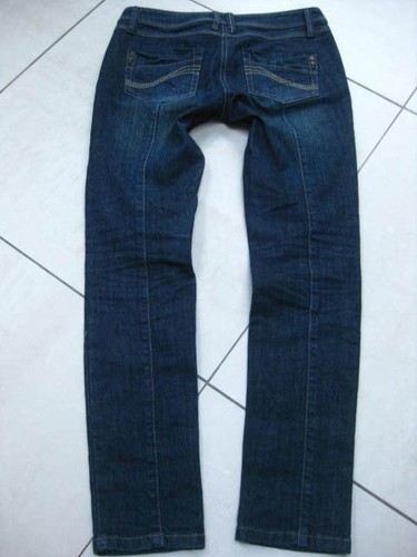 NEXT SKINNY JEANS 8 Azul Elástico Jeggings Pliegue Trasero Slim Regular - Imagen 5 de 7