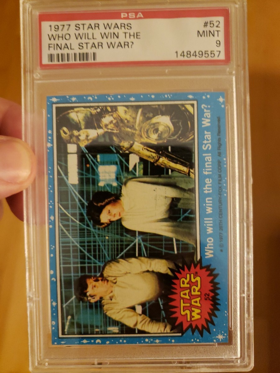 1977 Topps Star Wars Trading Card #52 Who Will Win 1st