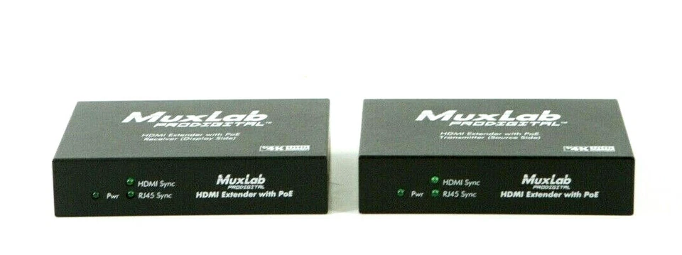 Muxlab 500451-POE HDMI Extender Kit, PoE, HDBT, UHD-4K i585  - Image 4 of 4