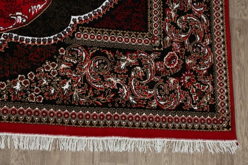 Red Aubusson Turkish Living Room Area Rug 10x13 - Picture 6 of 12