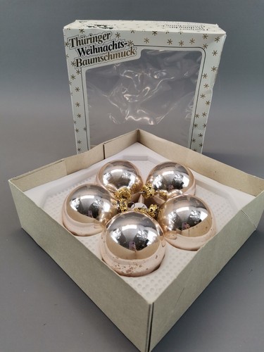 Christbaumschmuck Kugeln Thüringer Weihnacht Advent Glas Vintage Retro OVP - Bild 2 von 6