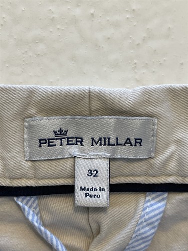 Peter Millar 32 x 32 Stone Pilot Twill Flat Front Trouser Pima Cotton ME0B06 - Picture 4 of 8