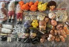 Large Lot of Doll Making Supplies Heads Hands Shoes Boots Animals