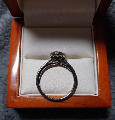 True Beautiful * Palladium * Diamond * Engagement Ring * - Picture 3 of 4