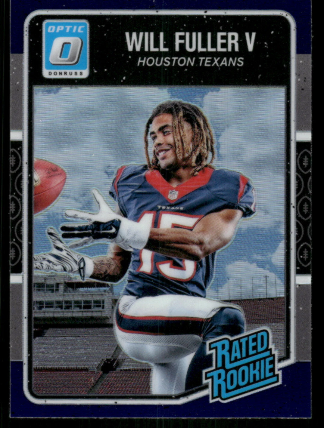 2016 Panini Donruss Optic #200 Will Fuller V Rookie Card RC Purple Holo