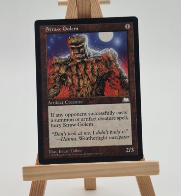 Straw Golem Weatherlight  Magic Karte  MTG  englisch (Strohgolem)