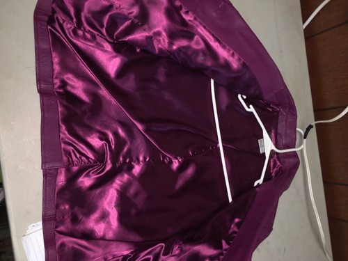 Chadwick's Collection Women's Size 8 Maroon Leather Jacket - Picture 7 of 10
