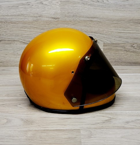 Ansi Motorcycle Helmet GOLD Visor Shield Unique Full Racing Auto Size Medium - Picture 3 of 11