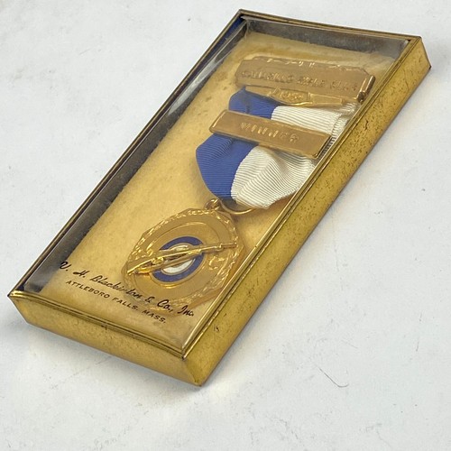 Camarillo Rifle Club Winner Medal Ribbon in Original Case V. H. Blackinton VTG - Picture 9 of 9