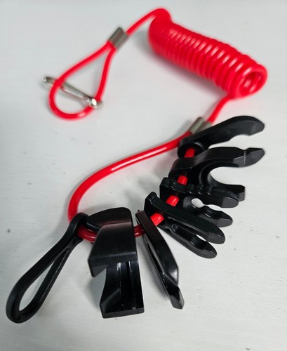 Universal 7 Key Outboard Engine Kill Switch Lanyard Boat Tether Cord Lanyard - Picture 2 of 4