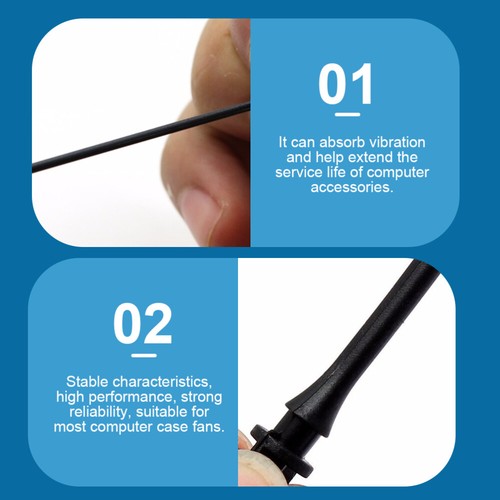 2 Pack Ongles De Colle À L'épreuve Des Chocs Radiateur Vis D'ordinateur - Photo 8/12
