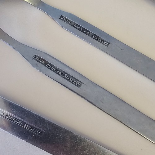 Northland Spring Fever set -4 Butter Knife salad fork serving spoon teaspoon - Picture 6 of 10