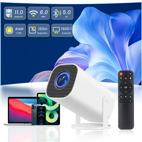 2025 NEU Beamer Projektor 4K UHD WiFi Bluetooth Android TV Heimkino Mini Tragbar - Bild 7 von 24