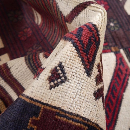 Attractive Tribal Handmade Rug 2'11x5'0 Oriental Wool Area Decorative Rug W15148 - Picture 7 of 8