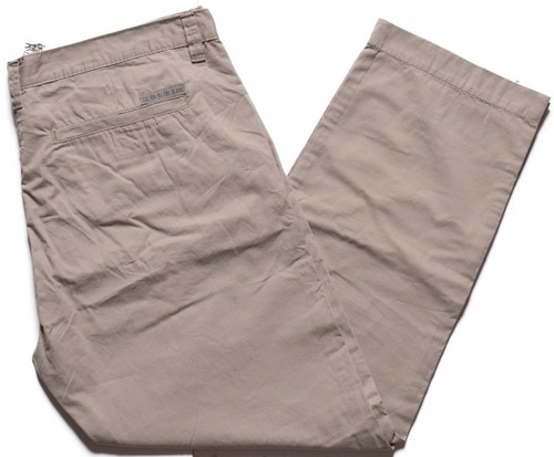 Calvin Klein New Mens CK One Beige Straight Fit Casual Khaki Pants 40 x 32 - Foto 1 di 5