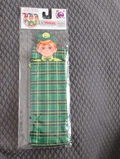Christmas Elf on the Shelf Mates Green Plaid Sleeping Bag for COBBLER Elf NEW