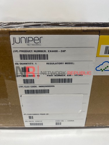 Juniper EX4400-24P 24-port 10/100/1000BASE-T - Afbeelding 3 van 3