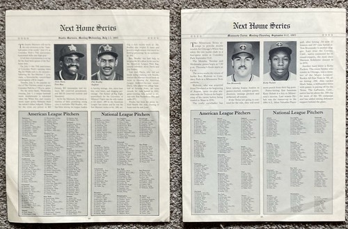 1985 Chicago White Sox Scorecard Lot Homestand Herald VINTAGE - Bild 3 von 3