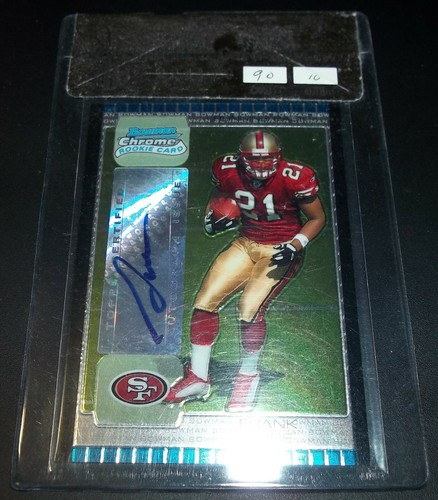 RAW BGS 9 Pristine 10 Autograph Frank Gore Auto 2005 Bowman Chrome Rookie signed - Picture 3 of 5