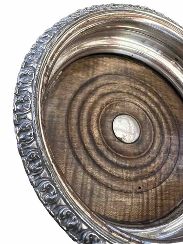Par de posavasos de vino antiguos ingleses George IV Sheffield OSP/plato de plata, C 1820 - Imagen 10 de 10