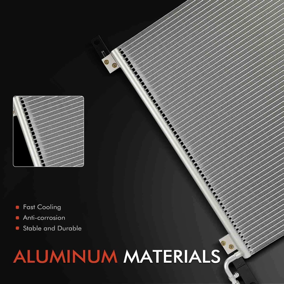 Condensador de aire acondicionado con soporte para International Harvester 8200 1990-1997 8300 2554 Foto 2 de 4