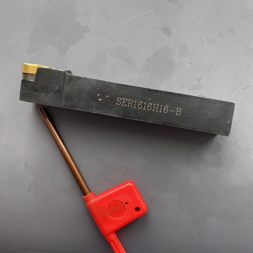 CNC Lathe tool holder SER1616H16-B with 10PCS 16IR G60 Carbide Turning Insert - Picture 3 of 4