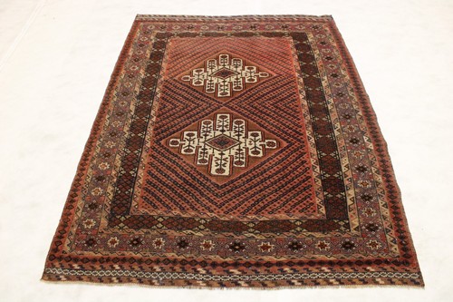 3'11" x 5'9" ft. Afghan Tribal Hand Knotted Vegetable Dye Wool Authentic Rug - Picture 1 of 6