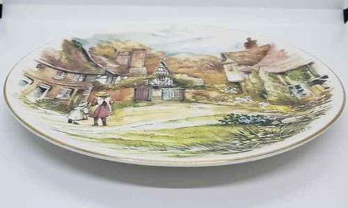 Plato decorativo Heritage Regency English Bone China Country Village victoriano - Imagen 4 de 7