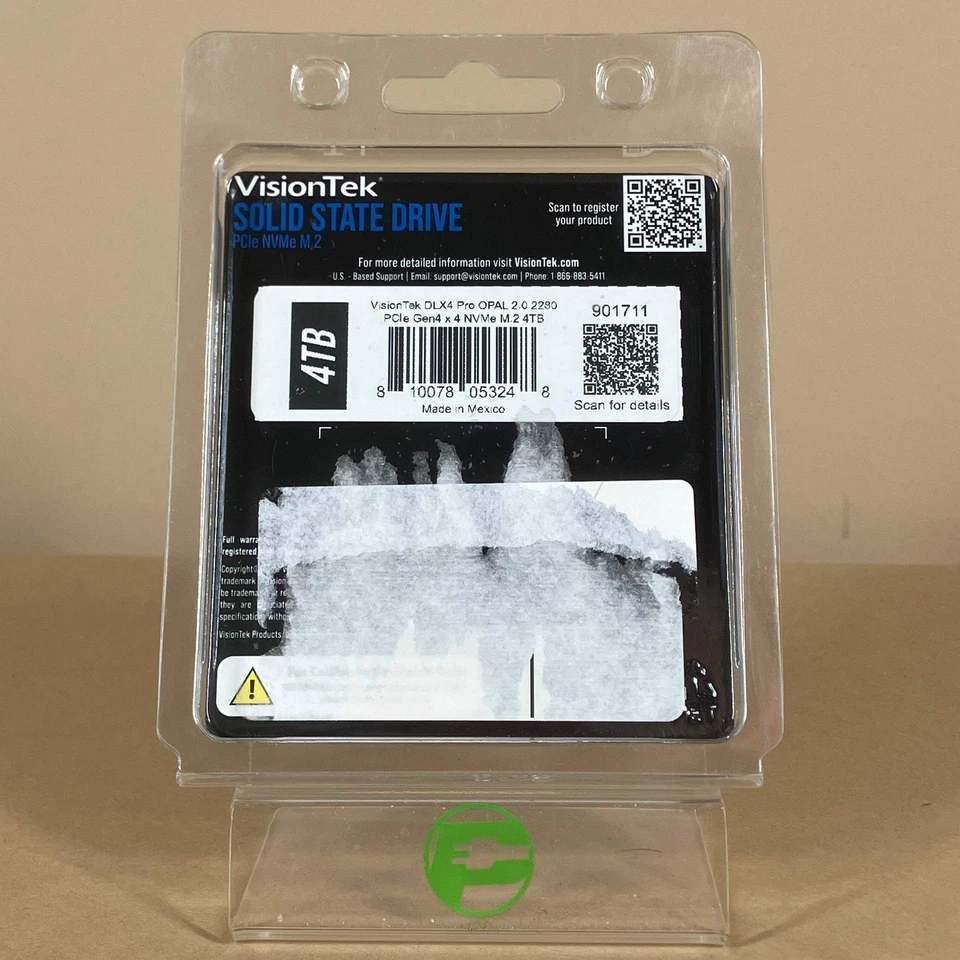 New VisionTek DLX4 Pro OPAL 2.0 2280 PCIe Gen4x4 NVMe M.2 4TB Solid State Drive - Image 2 of 2