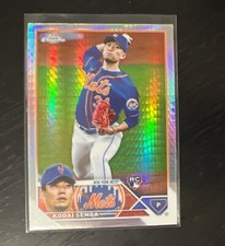 Kodai Senga 2023 Topps Chrome Prism Refractor RC Rookie Mets