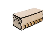 Cygnus Wooden Puzzle Box, Hidden Compartment, Laser Printed