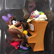 Looney Tunes MRS TAZ Rare 90s Matrix Christmas Ornament Playing Piano