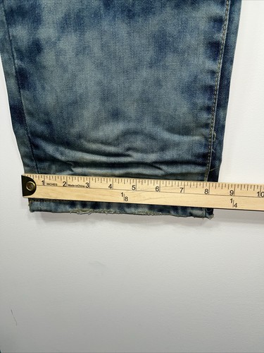 Dsquared2 Men’s Distressed Denim Blue Jeans Size 33x32 Straight Leg Y2K 90’s - Picture 12 of 18