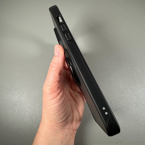 CASEKOO Case for iPhone 14 Pro Max - Frosted Black | Magnetic Chrome Kickstand - Picture 9 of 21