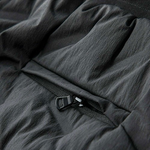 Pantalones acolchados cónicos de plumón de pato para hombre Pantalones calentadores a rayas Pantalones forrados acolchados - Imagen 10 de 13