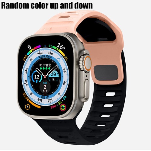 Silikon Armband Strap für Apple Watch Series Ultra 2 9 8 7 SE 6 Sport iWatch 49mm - Bild 31 von 49